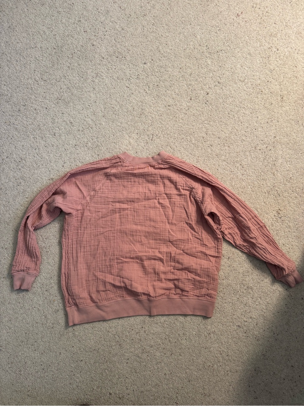 9seed Resort Dusty Rose Textured Pullover Petite Small